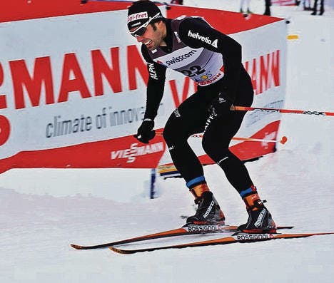 Trotz einer kämpferischen Leistung hat Christoph Eigenmann in Davos die Viertelfinal-Qualifikation verpasst. (Bild: uhu)