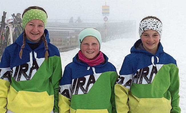 Seraina Schacht, Stefanie Grob und Romina Fritsche wurden ins OSSV-Kader aufgenommen. (Bild: PD)