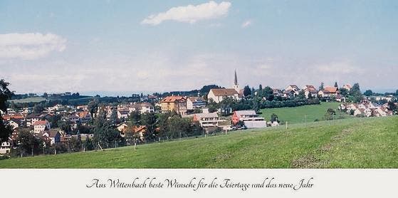Festtagsgrüsse aus Wittenbach: Eine neue Postkarte machts möglich. (Bild: Josef Steigmeier)