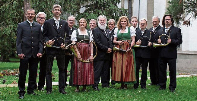 Vor sechs Jahren führte das Jagdhorn-Ensemble die St.-Idda-Messe erstmals im Kloster Fischingen auf. (Bild: PD)