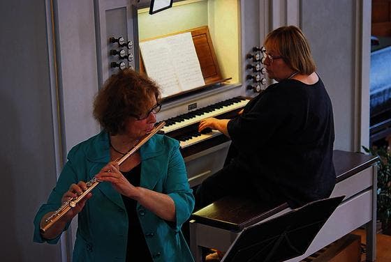 Gleich zweimal Ursula und eine mitreissende Musikalität entzückten bei den Toggenburger Orgeltagen 2013 in Nesslau und Krinau. (Bild: Thomas Geissler)