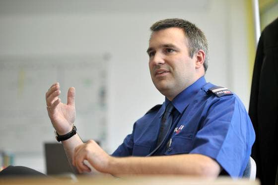 Christian Aldrey, Chef der Verkehrspolizei des Kantons St.Gallen. (Bild: Urs Jaudas)