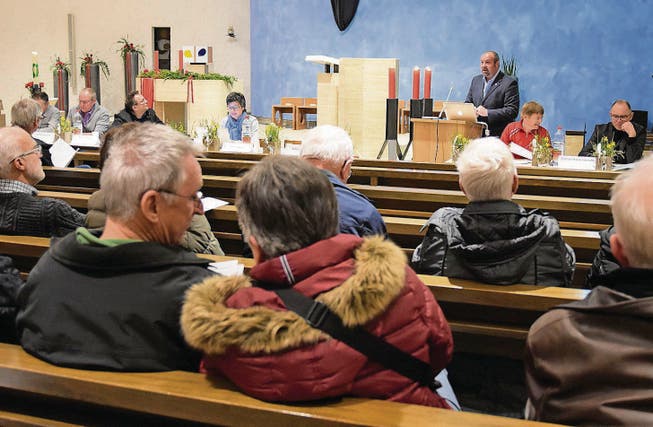 Rund 40 Bürgerinnen und Bürger nahmen an der Kirchgemeindeversammlung der Katholischen Pfarrei Teufen, Bühler und Stein teil. (Bild: sso)