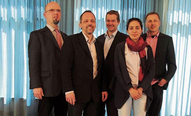 Der Vorstand des Pfarrvereins Thurgau: Christian Herbst, Richard Ladner, Lars Heynen, Sarah Glättli und Martin Epting. (Bild: PD)