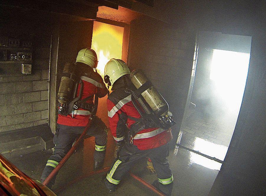 Drei Feuerwehren Proben Den Ernstfall