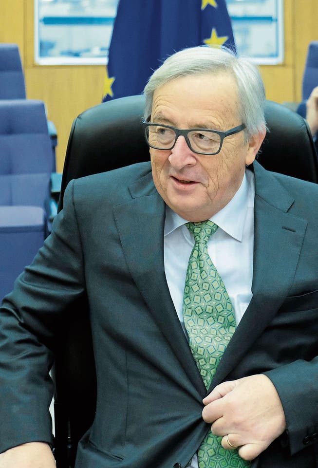 Juncker setzt die Schweiz unter Druck. (Bild: Olivier Hoslet/EPA)
