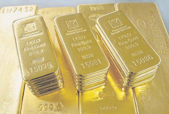 Der Goldpreis hat einen wesentlichen Einfluss auf den Abschluss der Nationalbank &ndash; und damit auf die Gewinnausschüttung an die Kantone. (Bild: Comet)