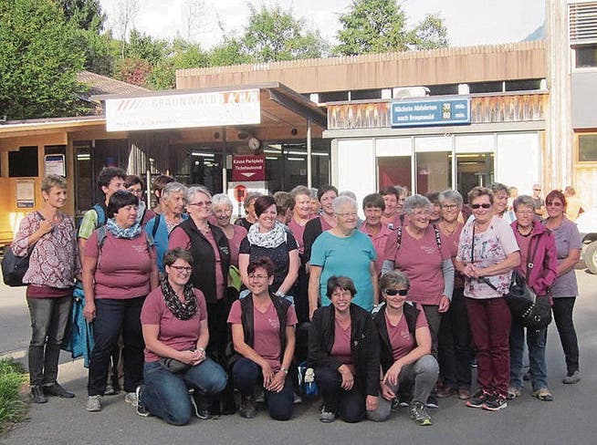 Die Gamser Bäuerinnen und Landfrauen genossen ihren Ausflug ins Glarnerland. (Bild: PD)