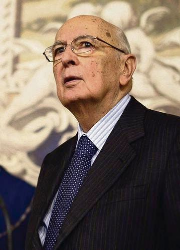 Noch nicht aufgegeben: Italiens Staatspräsident Napolitano. (Bild: epa/Guido Montani)