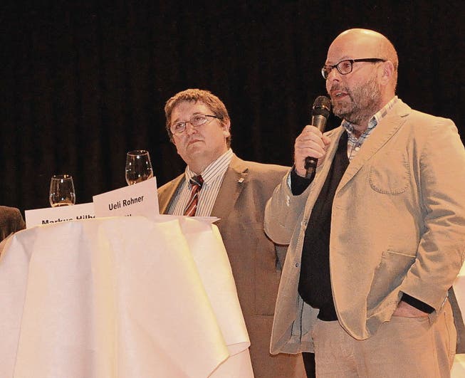 Markus Hilber und Ueli Rohner wären gewählt. Rohner wäre nach der Nachzählung Gemeindepräsident. Aber beide haben den Bettel hingeworfen. (Bild: cal)