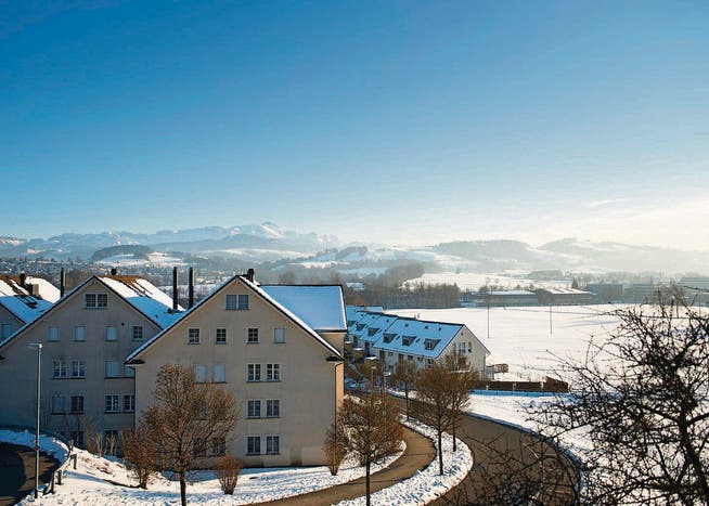 Hat jemand von Zersiedelung gesprochen? Mehr- und Einfamilienhäuser im Gebiet Spiserwis in Abtwil westlich von St. Gallen. (Bild: Ralph Ribi)