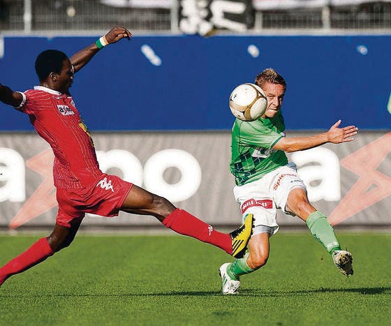 Marco Hämmerli (rechts) hat seine Chance genutzt und sich ins Team des FC St. Gallen gespielt. (Bild: Michel Canonica)
