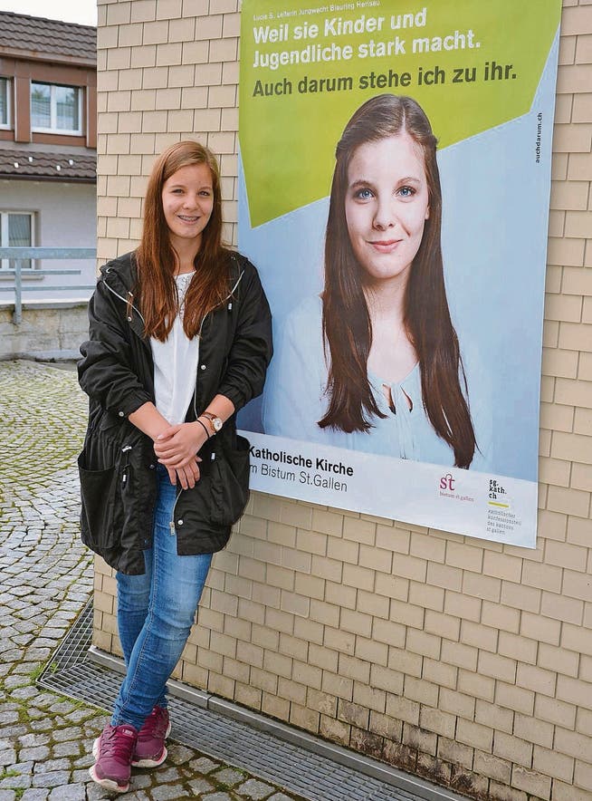 Lucie Schönenberger steht öffentlich zur Kirche. Eine berufliche Laufbahn darin strebt sie aber nicht an. (Bild: rf)