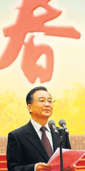 Chinas Premier Wen Jiabao (Bild: AP/Xinhua/Fan Rujun)