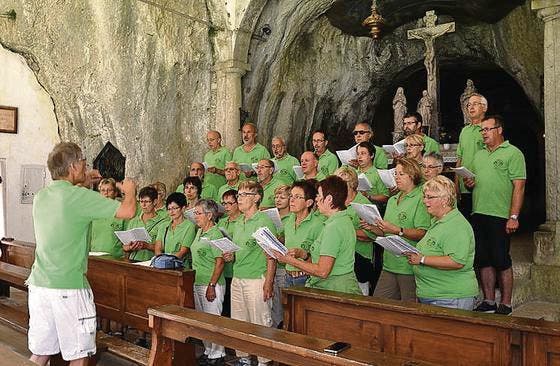 Der Hobby-Chor singt in der Einsiedelei Sankt Verena. (Bild: pd)