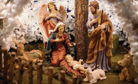 Die Heilige Familie, wie sie seit Franz von Assisi zu Weihnachten vergegenwärtigt wird. (Bild: dapd/Maja Hitij)