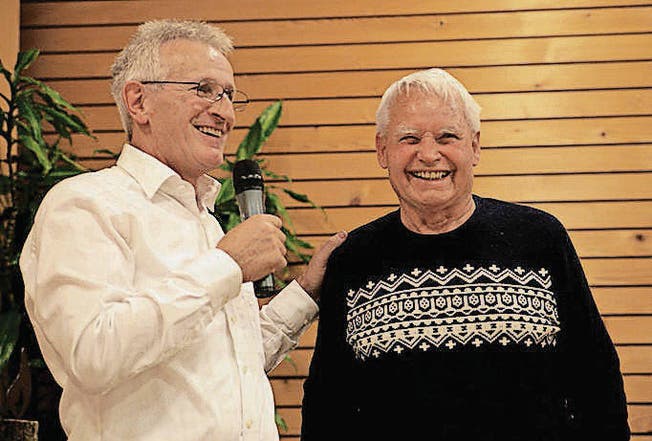Präsident Hanspeter Hagmann (links) und Ehrenpräsident Hans Gabathuler. (Bild: pd)