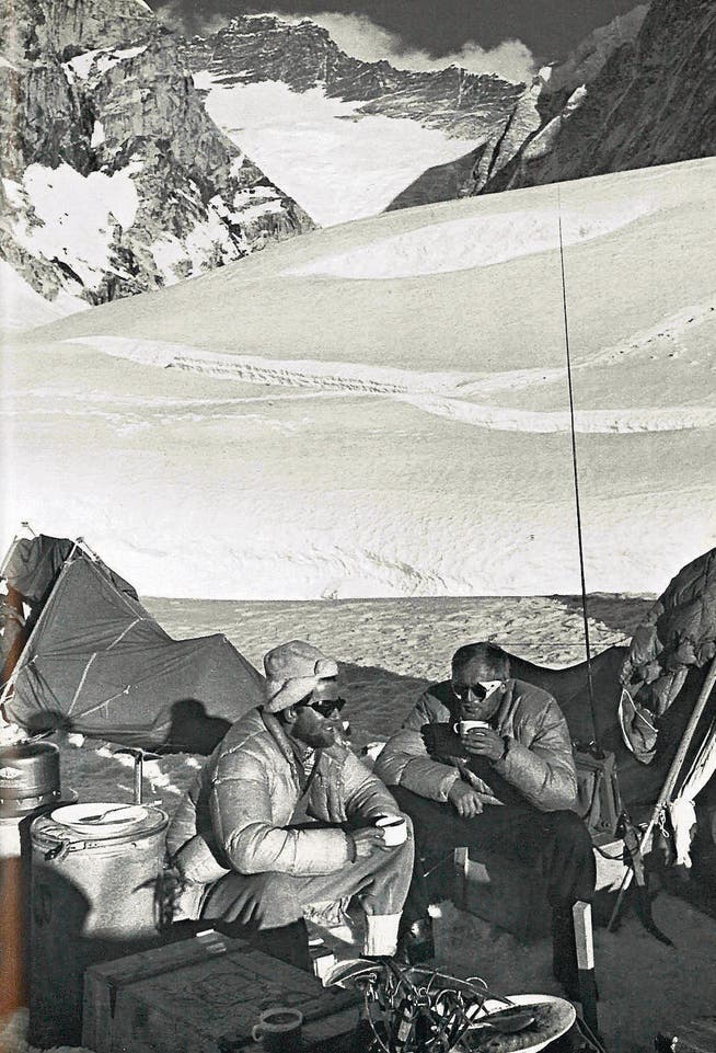 Edi Leuthold (Expeditionsarzt, links) und Jürg Marmet, Everest-Zweitbesteiger. (Bilder: pd)