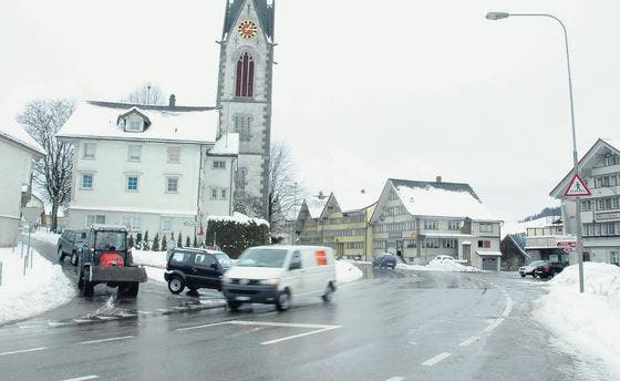 Ab dem nächsten Jahr gehört die Ortsdurchfahrt Hundwil zum Nationalstrassennetz. (Bild: pk)