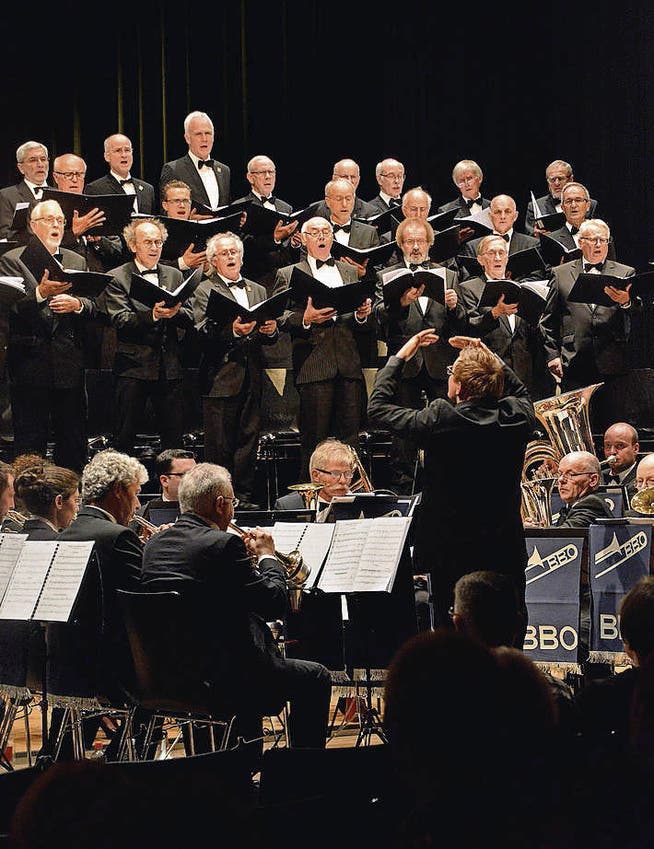 Der Männerchor Concordia präsentierte diesmal ein Musical-Programm. (Bild: Carola Nadler)