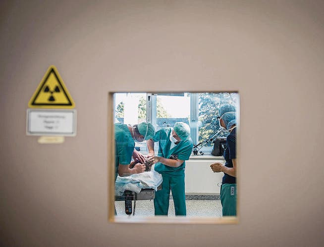 Die Tagblatt-Serie «Zutritt verboten» blickt hinter verschlossene Türen &ndash; hier im Spital Rorschach. (Bild: Urs Bucher)