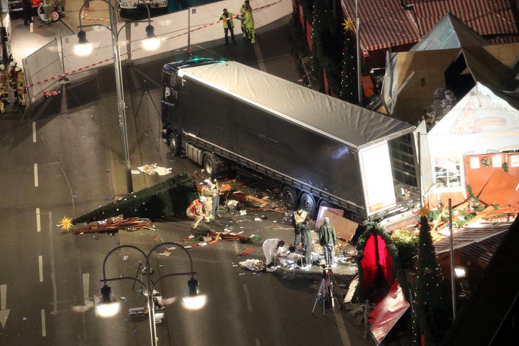 Möglicher Anschlag mit Lastwagen auf Weihnachtsmarkt (Bild: Keystone)