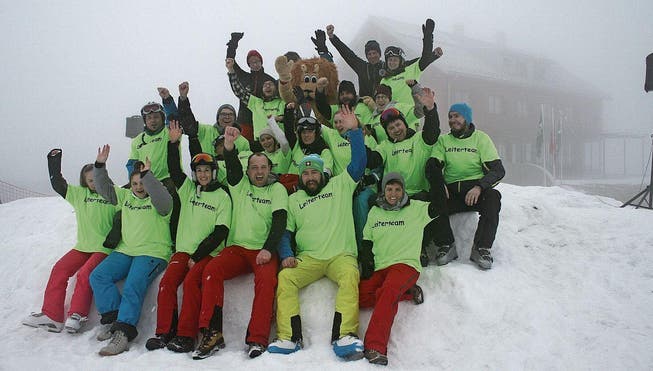 Gut gelaunt und unverzichtbar: Helferinnen und Helfer des Ski-Club Buchs. (Bilder: PD)