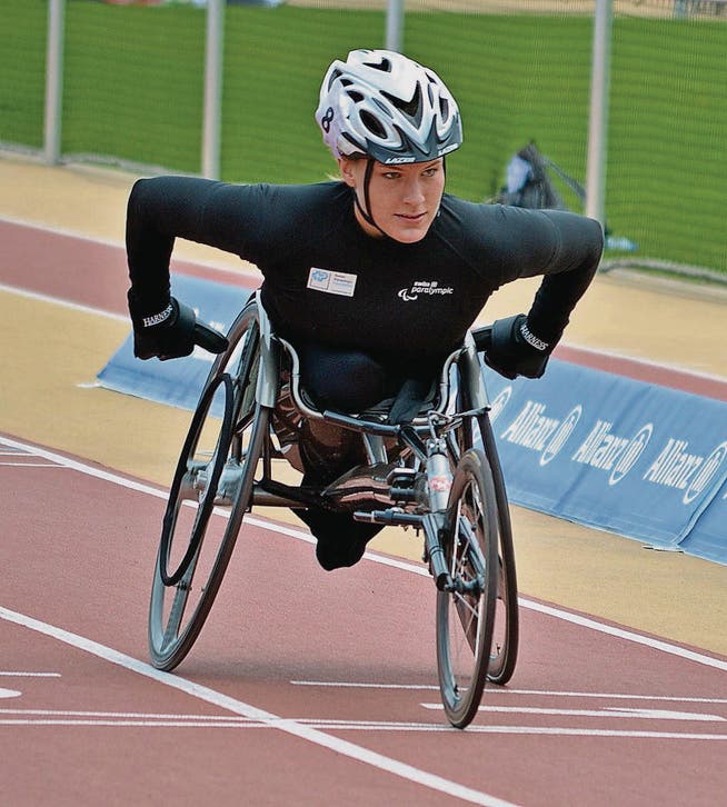 Catherine Debrunner versucht, sich für die Paralympics in Rio 2016 zu qualifizieren. (Bild: Urs Huwyler)
