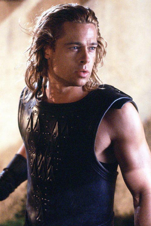 Reuiger Krieger: Brad Pitt als Achilles im Monumentalfilm "Troja" (2004). (Bild: Keystone)