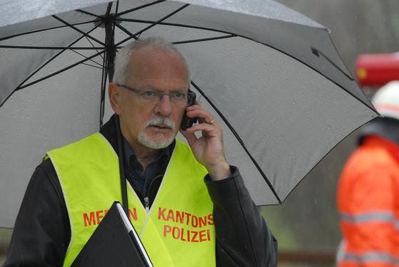 Von den Medien bestürmt: Ernst Vogelsanger, Mediensprecher der Kantonspolizei Thurgau. (Bild: Mario Testa)
