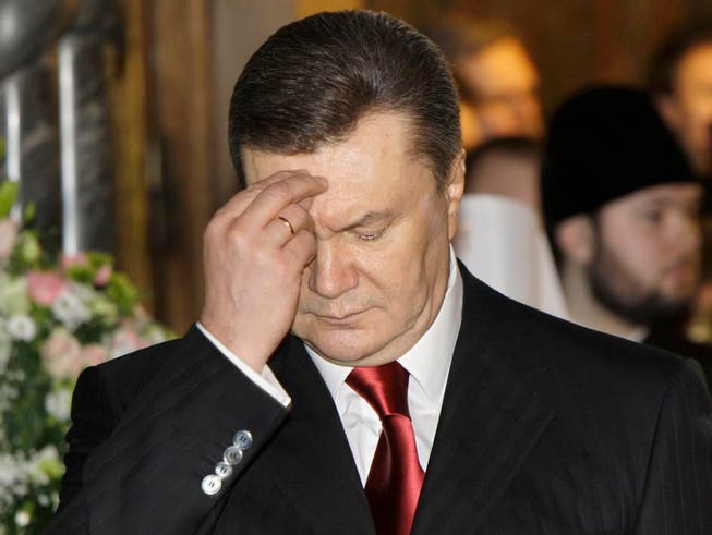 Unter Druck: Viktor Janukowitsch. (Bild: Keystone)