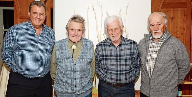 Die vier Gewinner der 6. Feldmeisterschaft: Renato Graf, Willy Grob, Klaus Gross und Fredi Wüst (von links). (Bild: Hansruedi Rohrer)