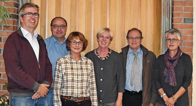 Die Betriebskommission der Spitex Thurgau Nordwest mit Präsident Andreas Gäumann, Markus Birk, Esther Bucher, Heidi Springmann, Christian Günther und Marianna Frei. (Bild: PD)