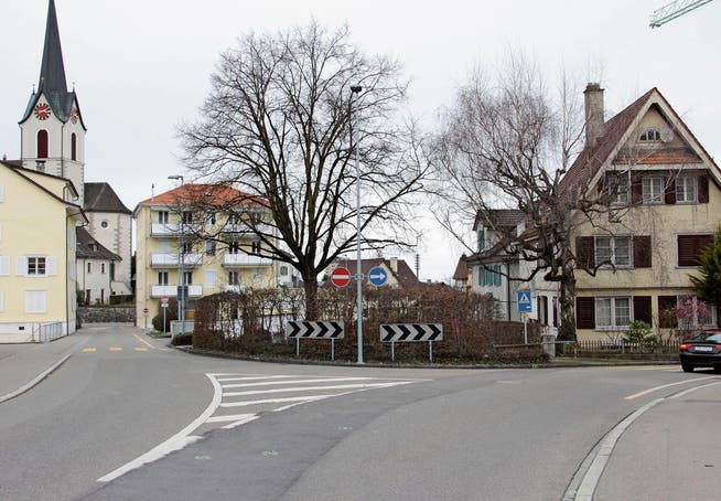 Die Durchfahrt von der Konsumstrasse in die Metzgerstrasse ist zurzeit noch verboten. (Bild: Alain Rutishauser)