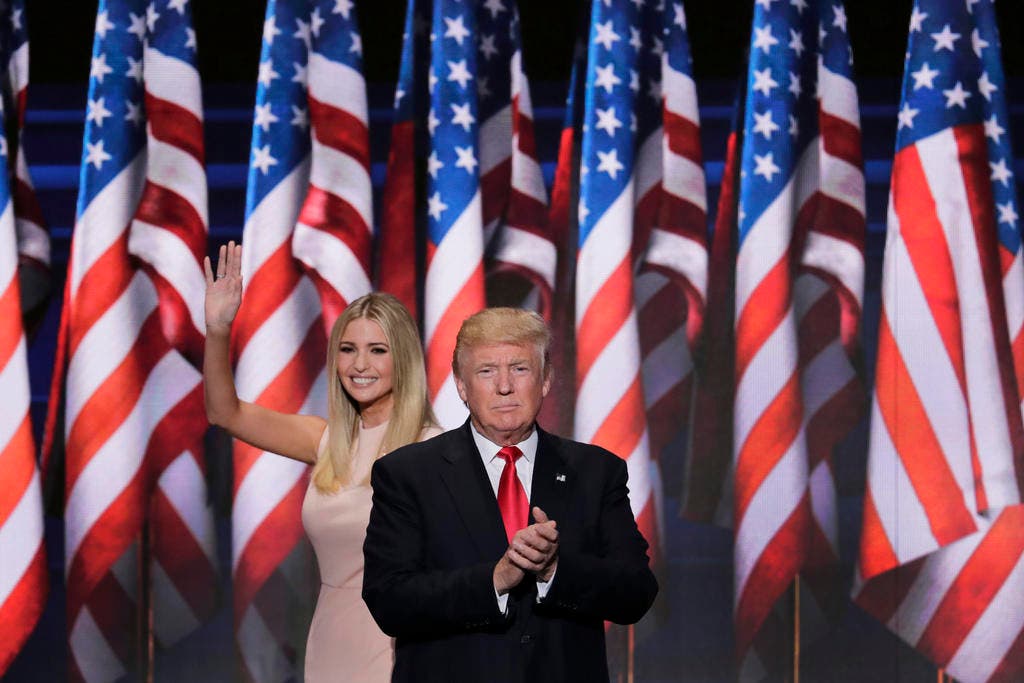 Donald Trump mit Tochter Ivanka. (Bild: Keystone)