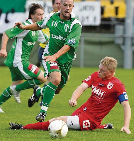 Auch Neuzugang Florian Onken (18) konnte die Heimniederlage des FC Kreuzlingen nicht verhindern. (Bild: Mario Gaccioli)