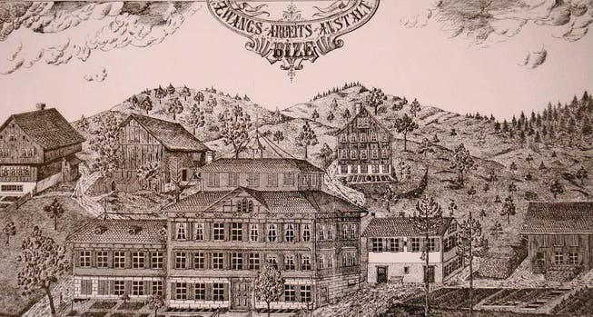 Diese Ansicht von 1893 zeigt die Toggenburger Zwangsarbeitsanstalt. (Bilder: pd)