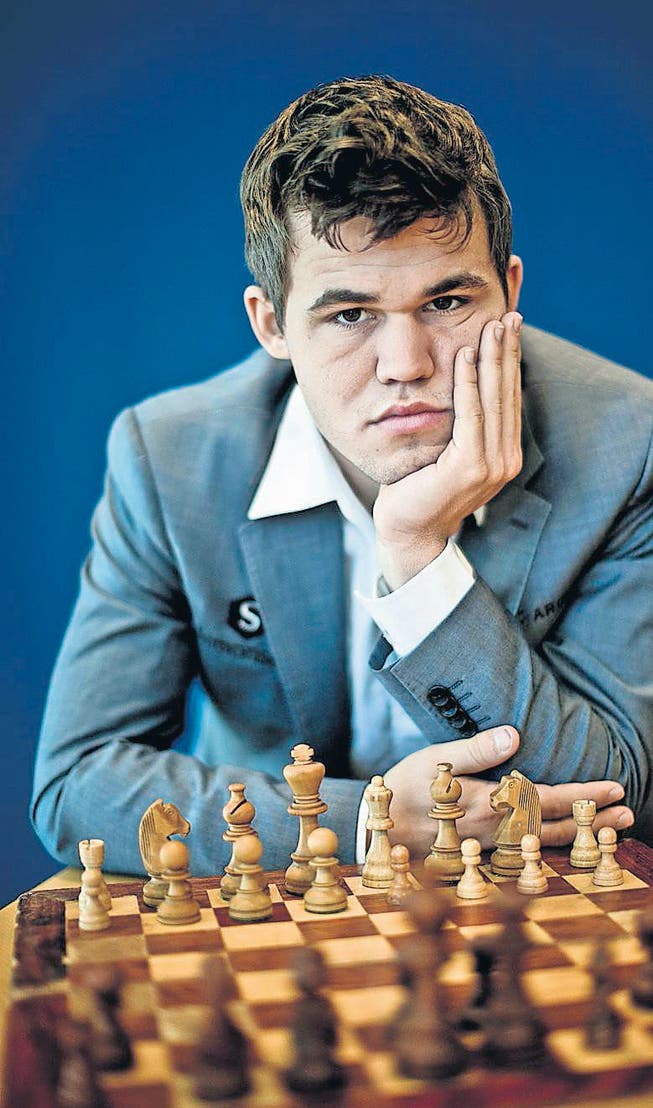 Will mit 22 Jahren auf den Schach-Olymp: Herausforderer Magnus Carlsen. (Bild: afp/Daniel Sannum Lauten)
