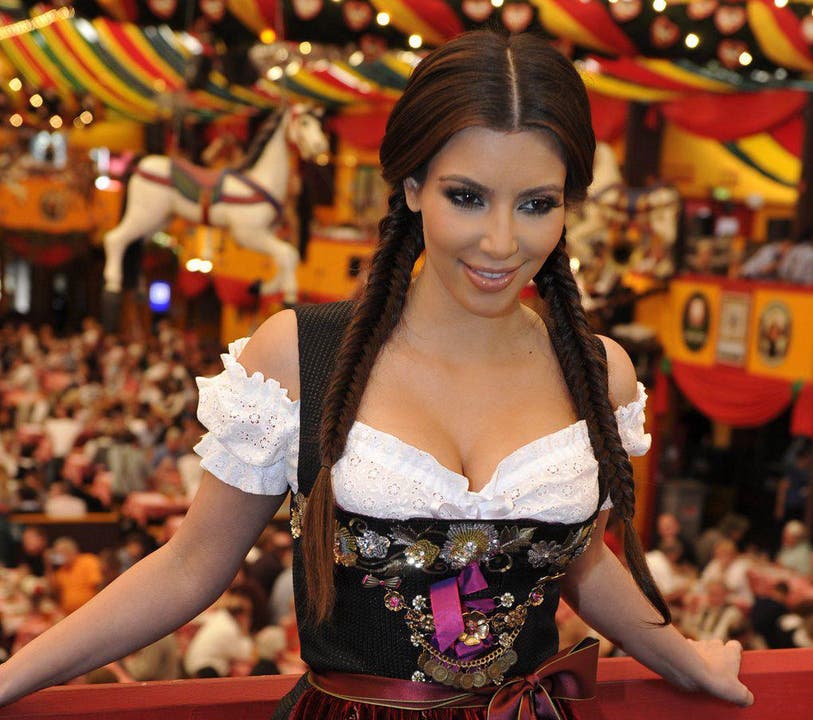 Auch am Oktoberfest in München war Kim Kardashian schon zu Gast. (Bild: Keystone)