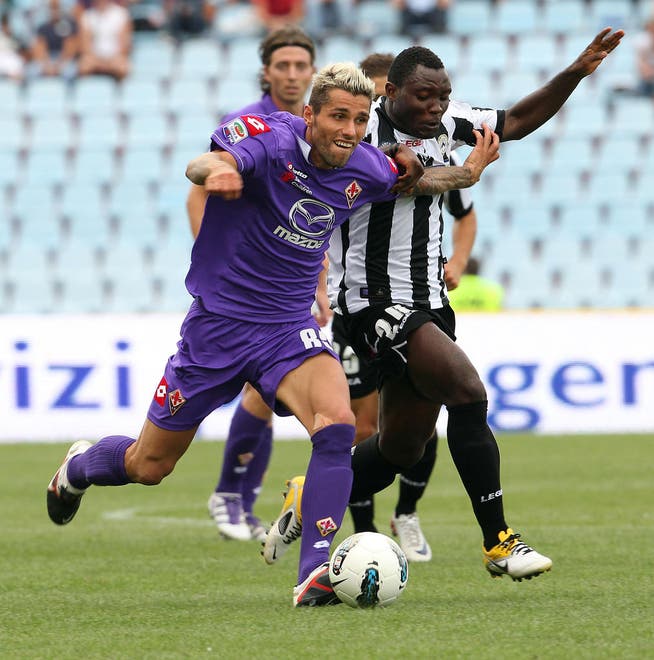 Valon Behrami macht Dampf bei der AC Fiorentina. (Bild: Paolo Giovannini (AP))