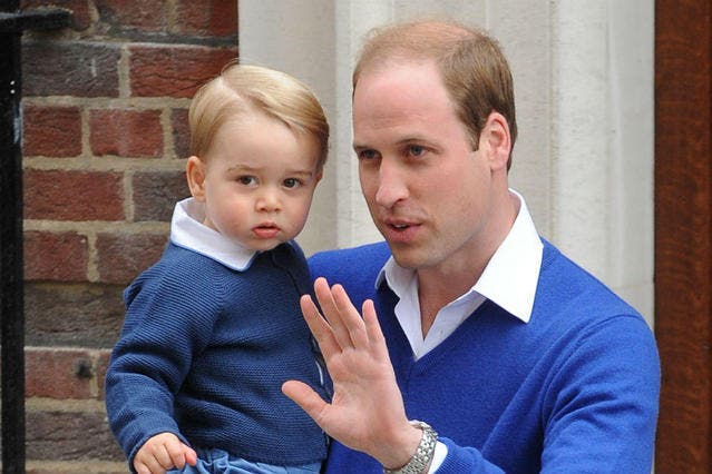 Prinz William mit seinem Erstgeborenen: Prinz George. (Bild: Bang Showbiz Entertainment)