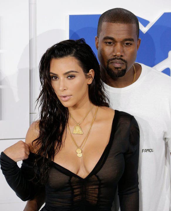 An den MTV Video Music Awards in New York präsentierte sich Kim Kardashian im besonders gewagten Look. (Bild: Keystone)