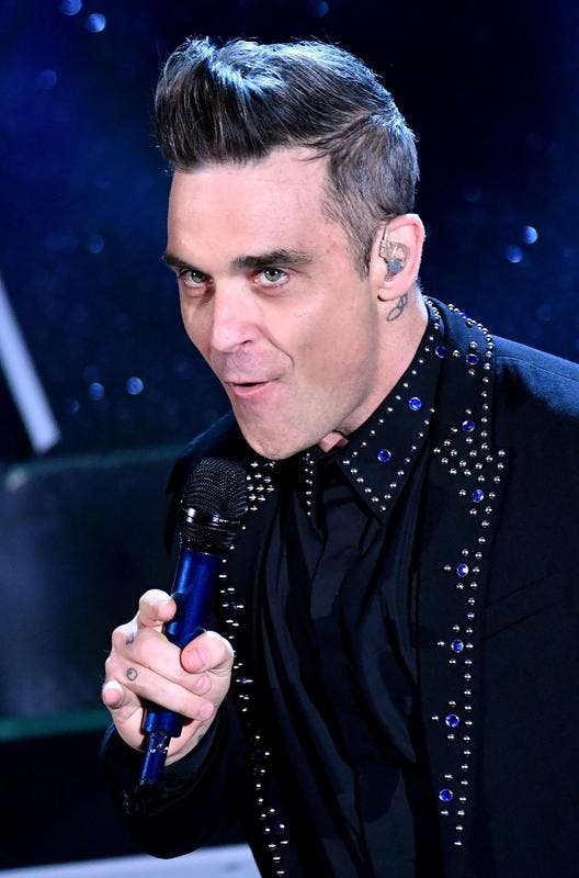 Robbie Williams bei einem Auftritt in Italien im Februar 2017. (Bild: EPA/ETTORE FERRARI)