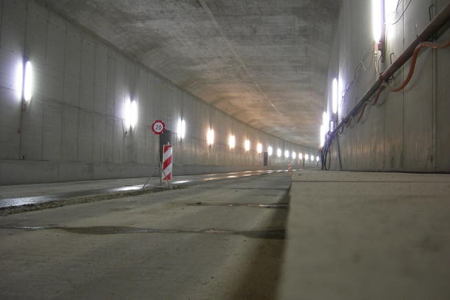 Blick in den Rohbau des Allmendtunnels. (Bild: PD)