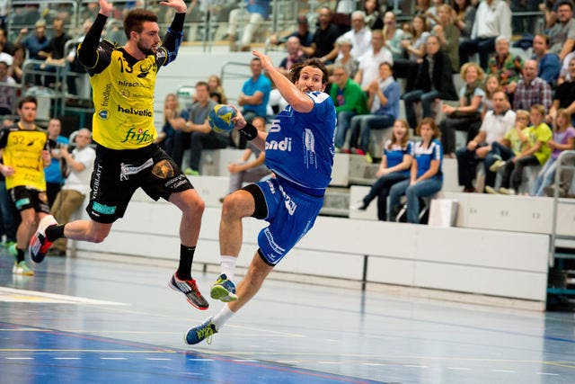 Die Krienser gaben in Bern alles. Im Bild: Die Krienser Handballer bei einem Spiel in der Maihofhalle im Oktober. (Bild: Dominik Wunderli/ Neue LZ)