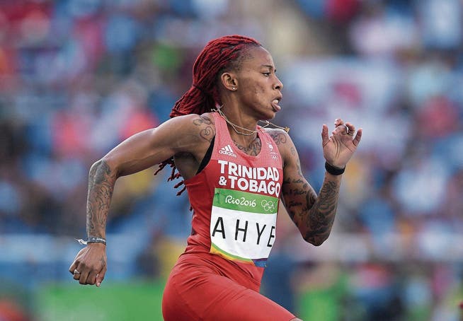 Morgen über 100 m in Luzern: Michelle Lee-Ahye aus Trinidad und Tobago. (Bild: Johannes Eisele/Getty (Rio de Janeiro, 15. August 2016))
