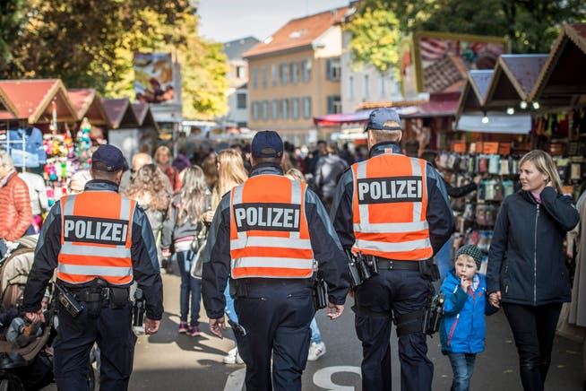 Die Stadtpolizei St.Gallen will an der 75. Olma Präsenz markieren. (Bild: Urs Bucher)