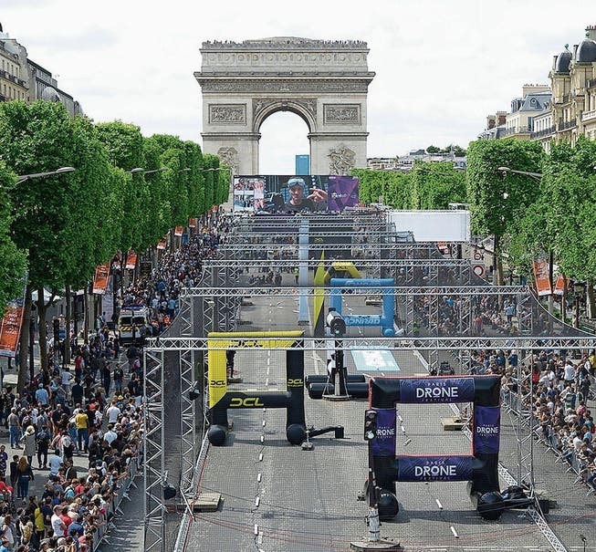 In Paris verfolgten 18 (Bild: Drone Champions League (Paris, 4.Juni 2017))