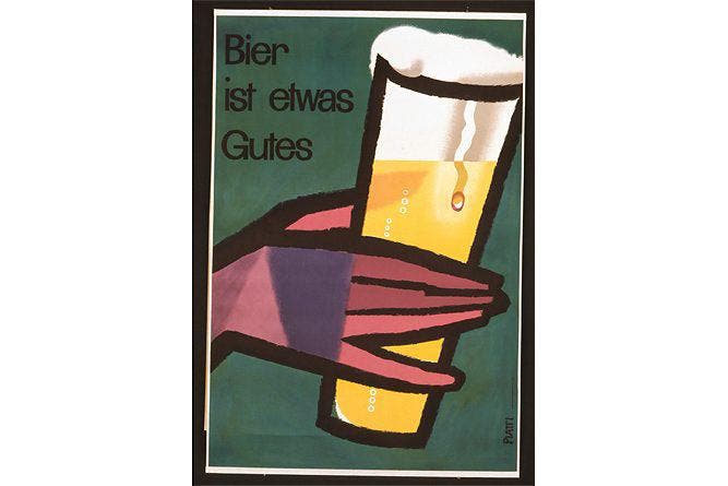 «Bier ist etwas Gutes»: Klassische Werbung aus dem Jahr 1955. (Bild: SBV)