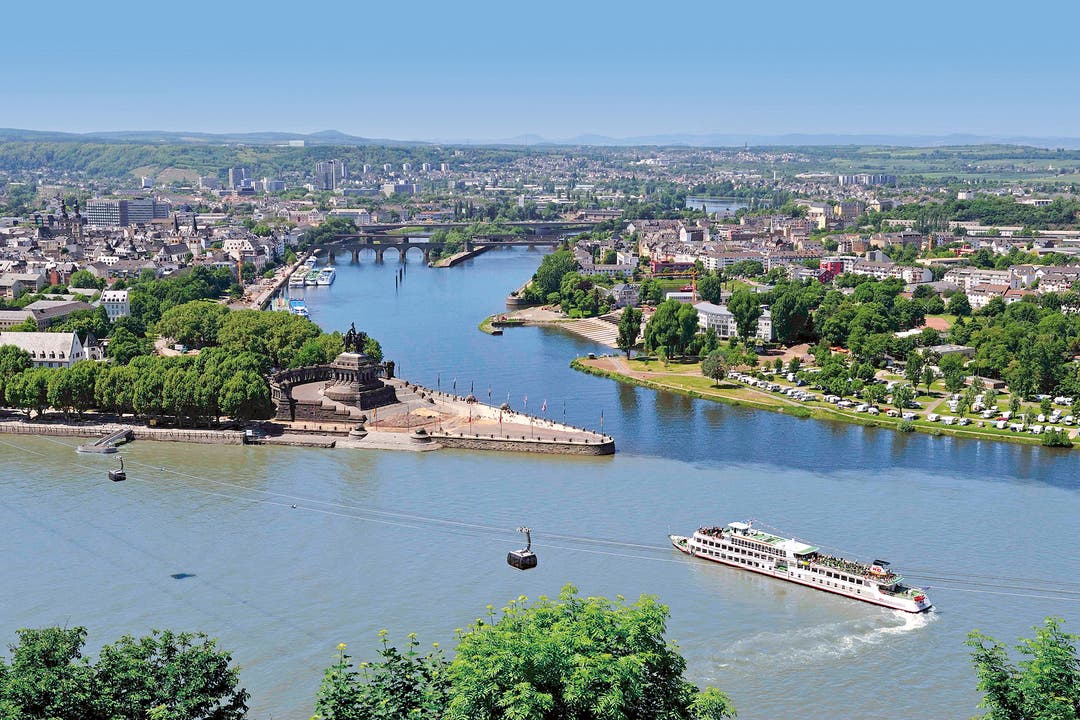 Die Seilbahn Koblenz ist 890 Meter lang, befördert pro Stunde und Richtung 3800 Personen. Eine Fahrt kostet 7,20 Euro. (Bild: PD)